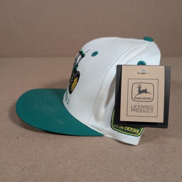 Vintage John Deere 8000 Series Tractor Farm Equipment Snapback Hat NWT - Picture 4 of 6
